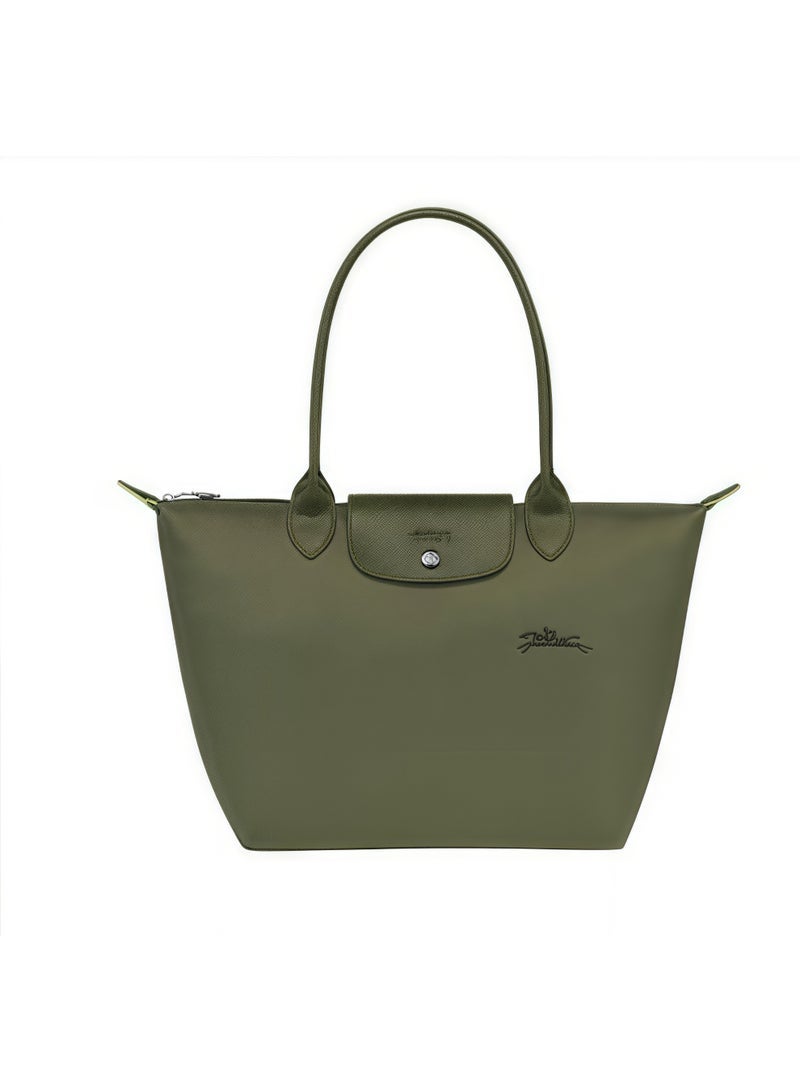 Longchamp LE PLIAGE GREEN L TOTE BAG Forest - Recycled Canvas Women's handbag shoulder bag - Image 4